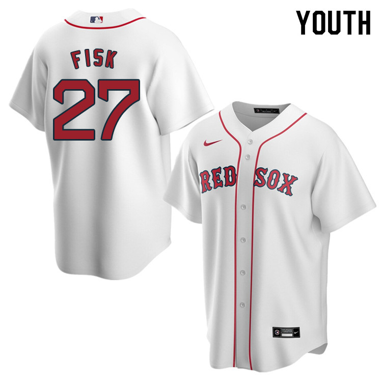 Nike Youth #27 Carlton Fisk Boston Red Sox Baseball Jerseys Sale-White